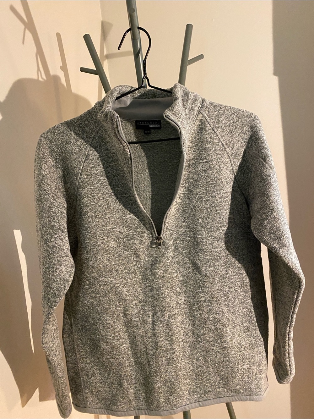 Half-Zip Knit Fleece Sweater